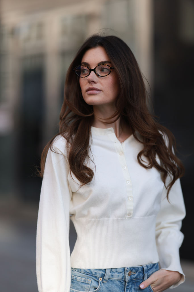 C&eacute;line Bethmann tr&auml;gt den Brillen-Trend schlechthin.