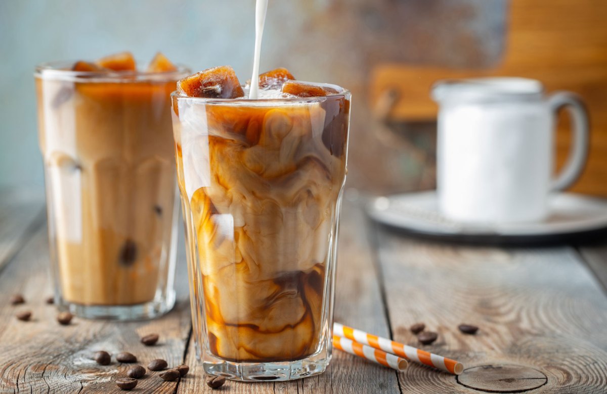 Eiskaffee Rezepte: Zwei Gläser Eiskaffee