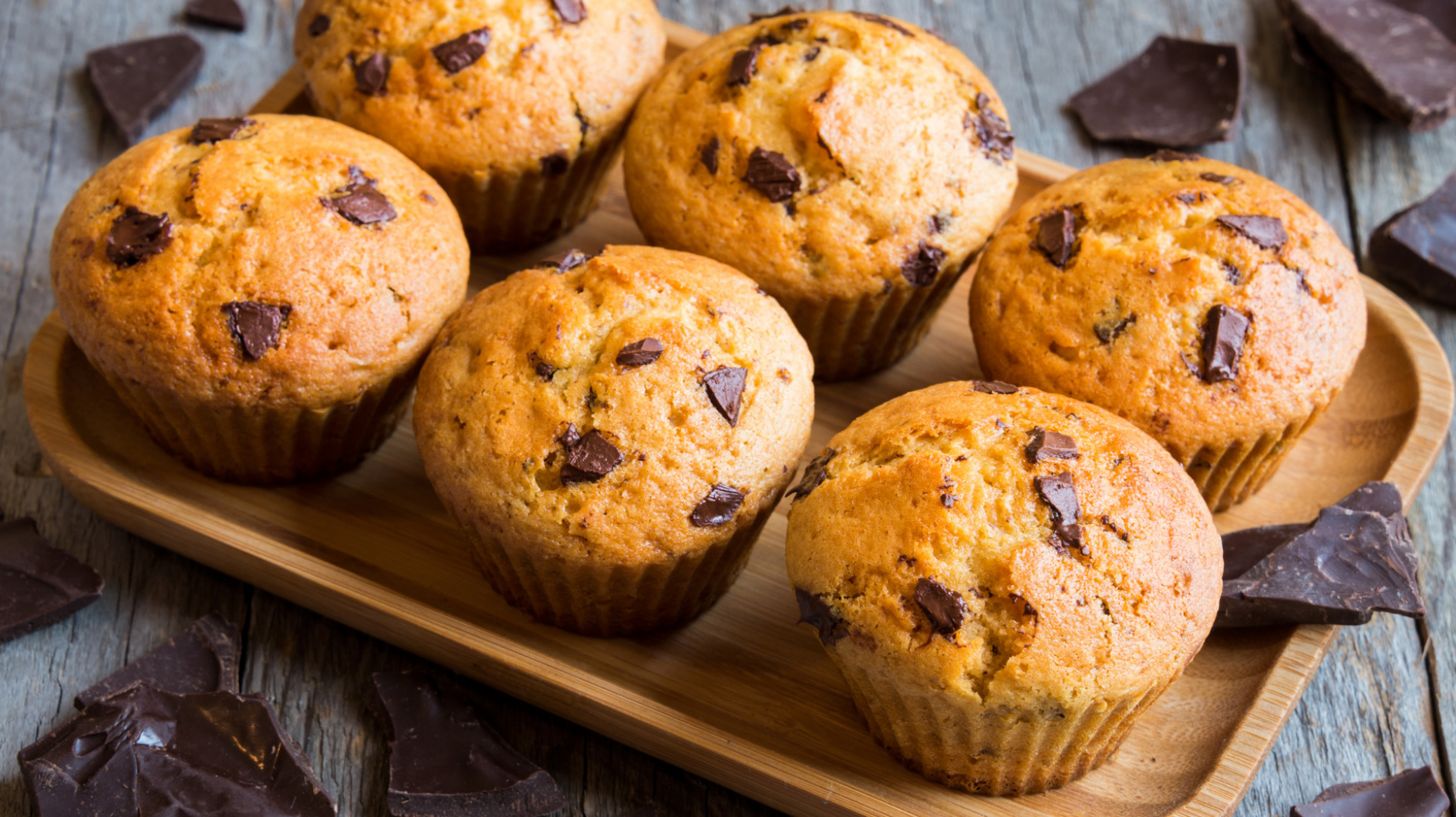 Muffins mit flüssigem Nutella-Kern