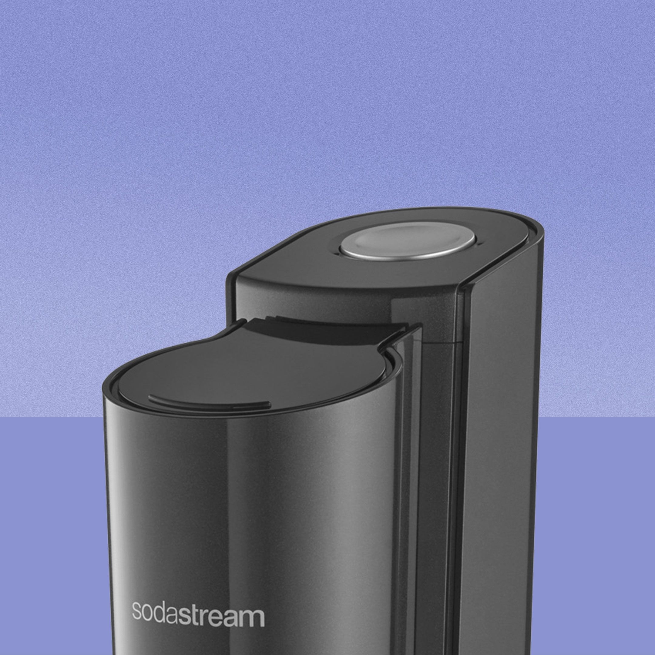 Weniger schön ist der Knopf des SodaStreams gestaltet