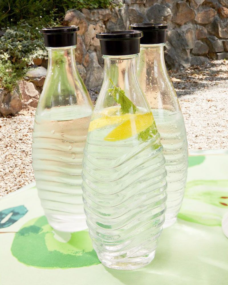 Die Glasflaschen des SodaStreams Crystal lassen sich einfach in der Spülmaschine reinigen