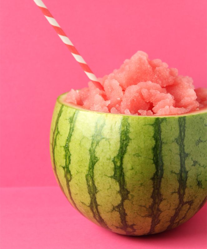 Rezept für gesunden Melonen-Slushie