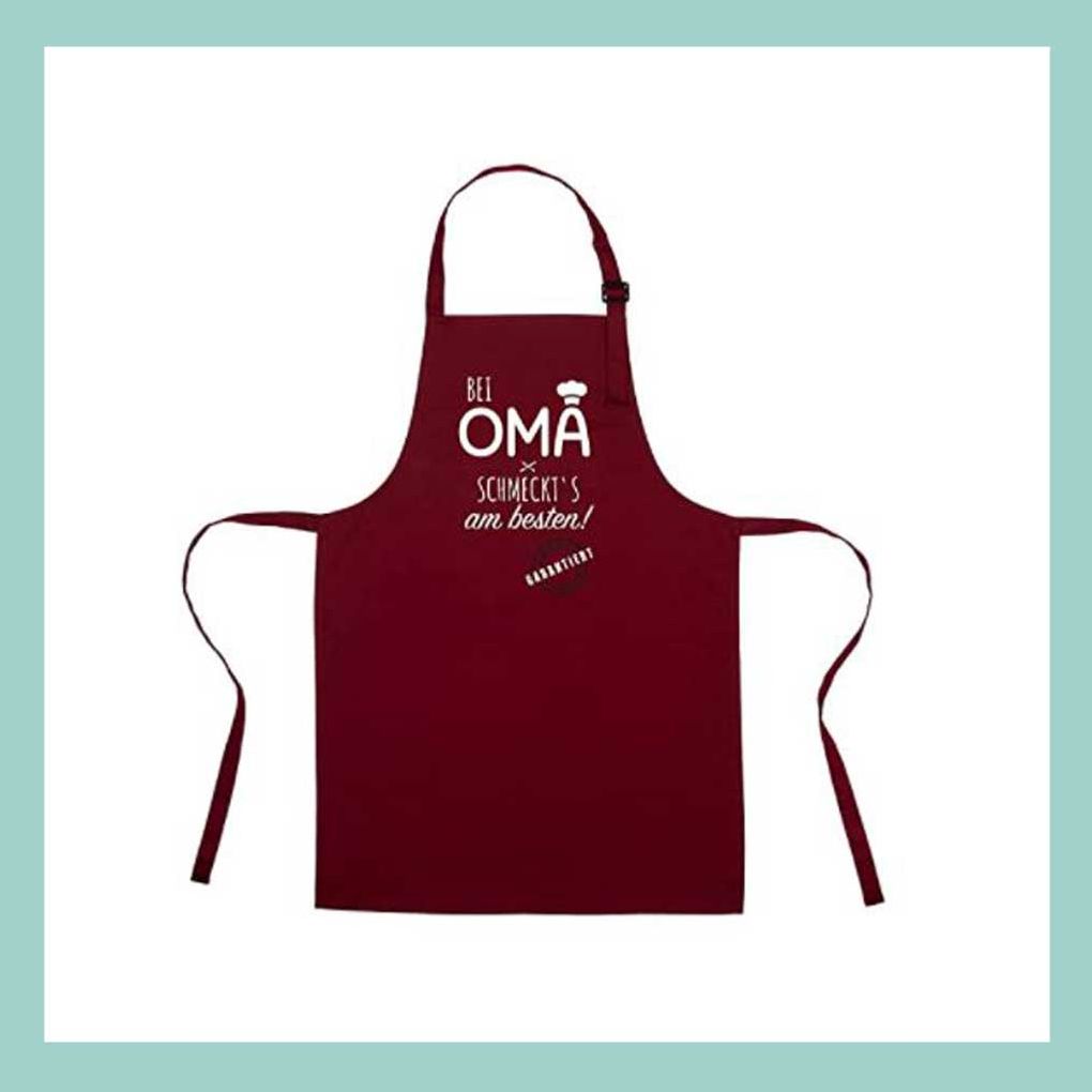 Geschenke für Oma und Opa: Personalisierte Kochschürzen