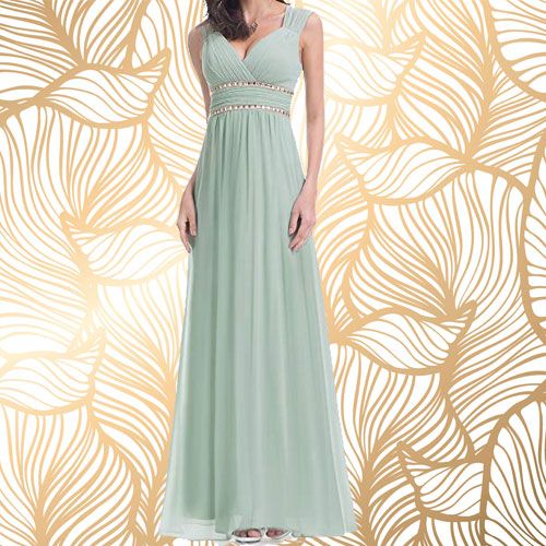 Abiballkleider 2019: Mintgrünes, tailliertes Kleid
