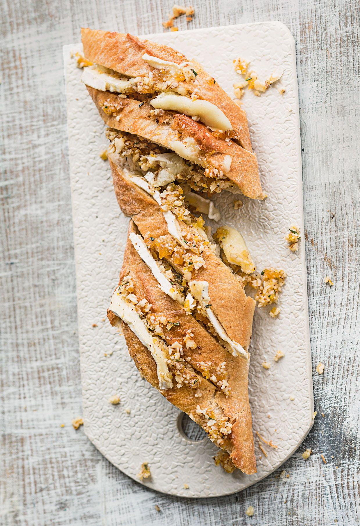 Partybaguette mit Brie