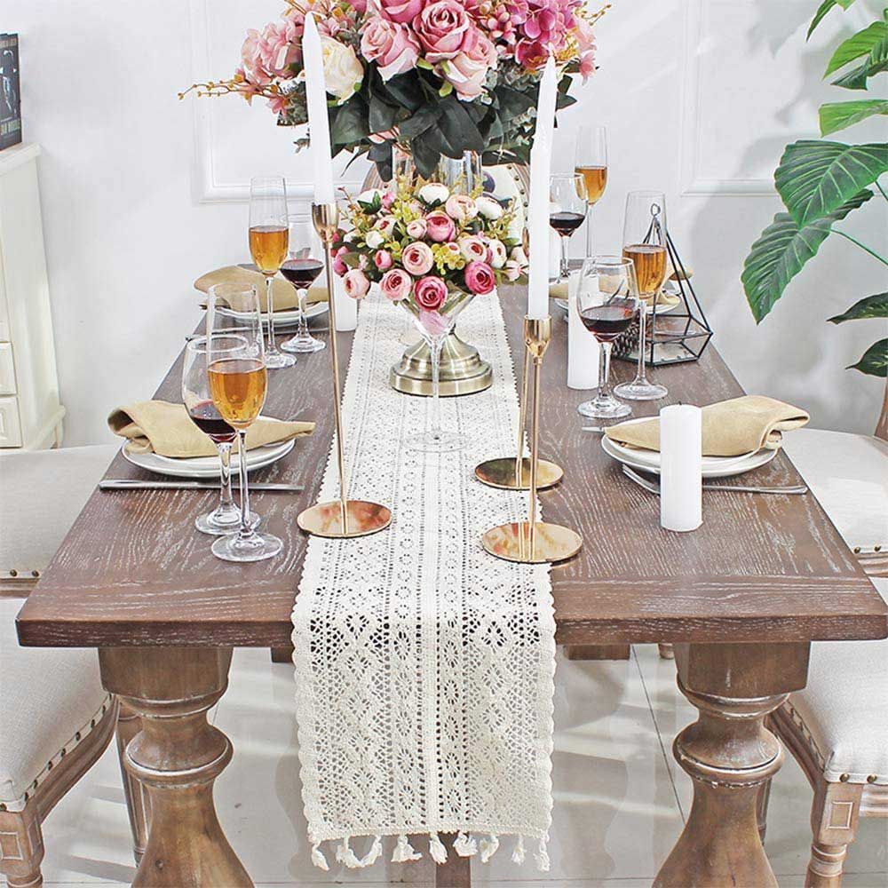 Tischdeko für die Hochzeit im Boho-Stil