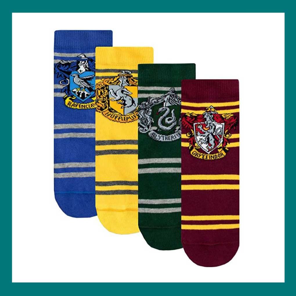 Harry Potter Geschenk: Socken Set mit Hogwarts Wappen