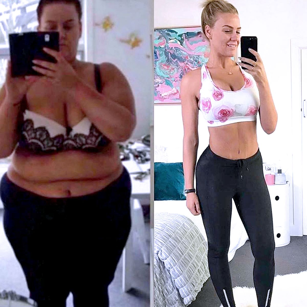 Vorher-Nachher-Erfolg: Simone Anderson hat in 12 Monaten 92 kg abgenommen.