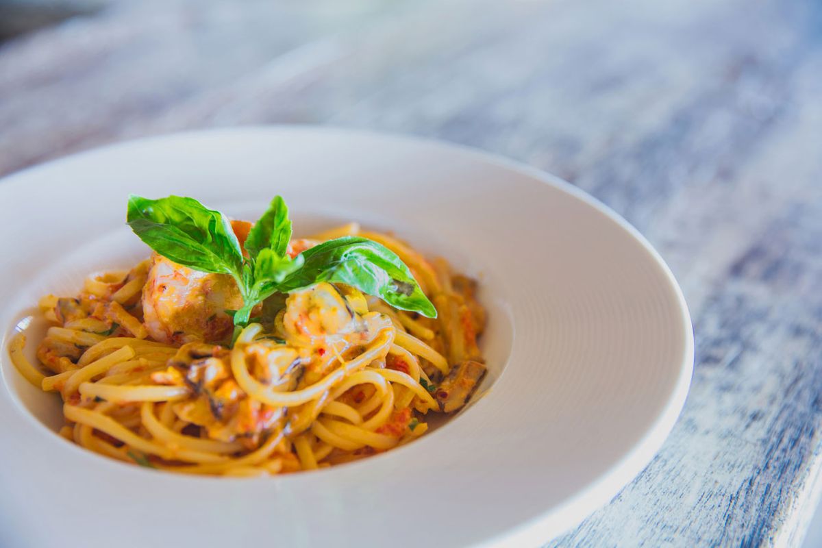 Linguine mit Shrimps