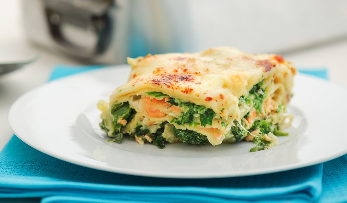 Spinat-Lachs-Lasagne: Schnelles Rezept