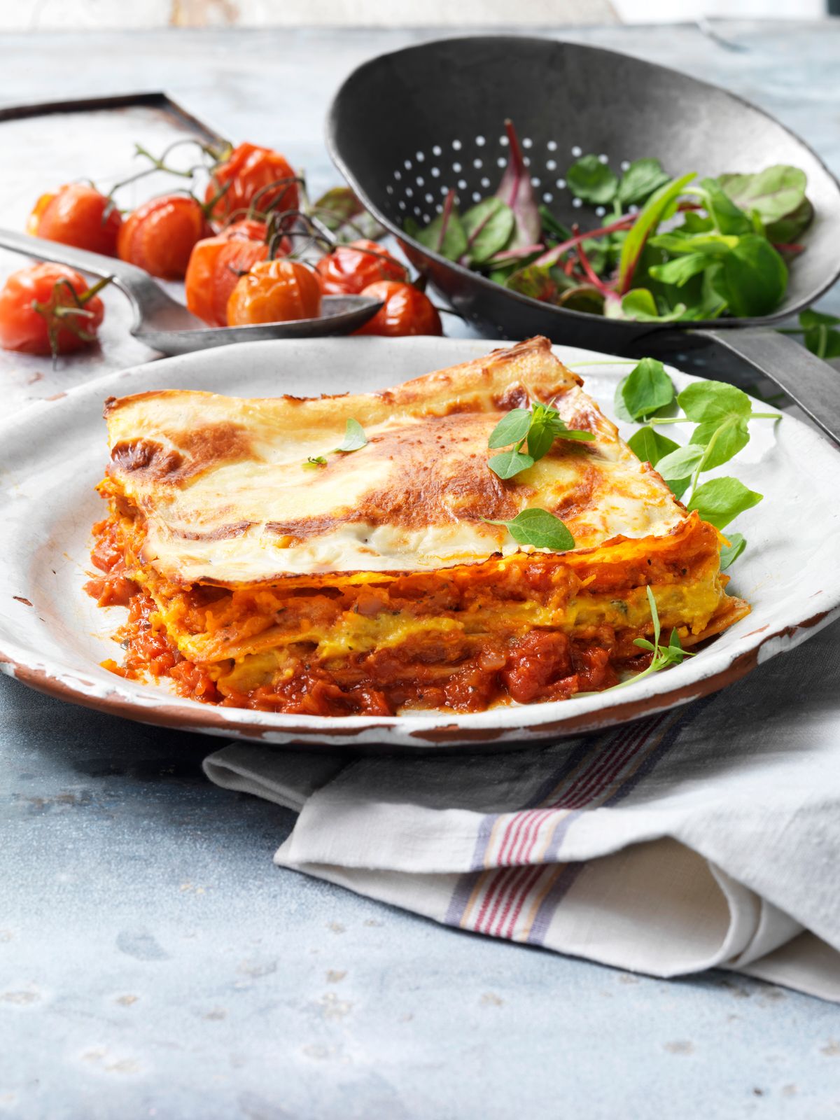 Schnelle Lasagne ohne Fleisch