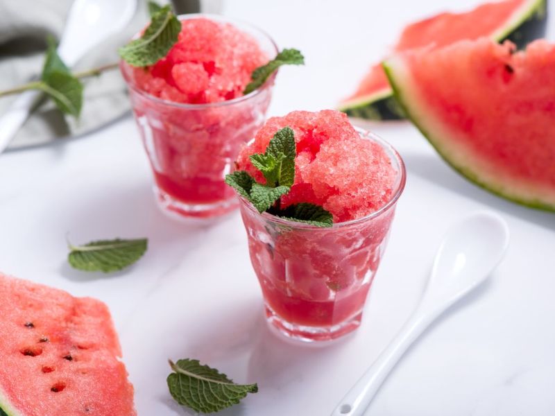 Wassermelonen-Granita: Erfrischende Abkühlung garantiert!