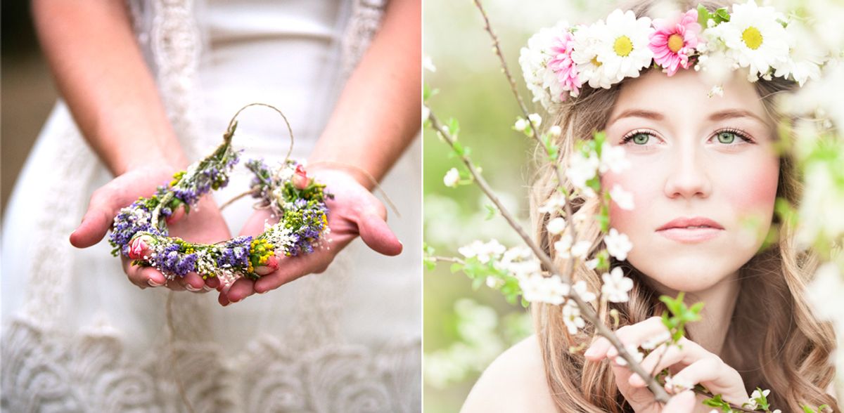 Blumenkranz für die Haare selber machen