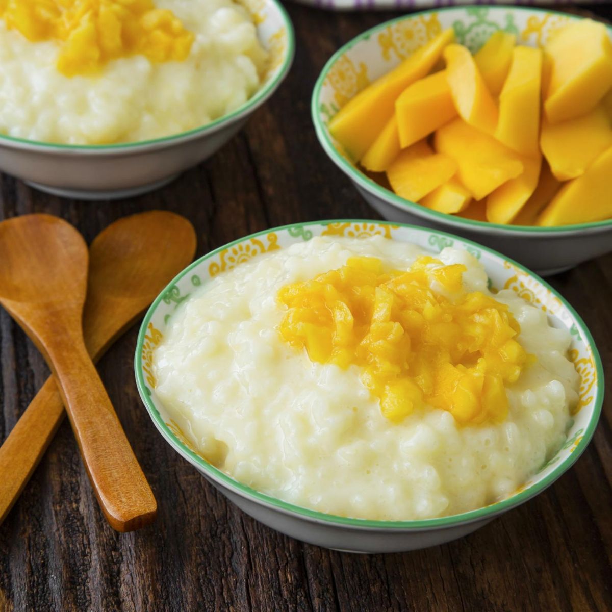 Veganer Milchreis mit Kokosmilch & Mango