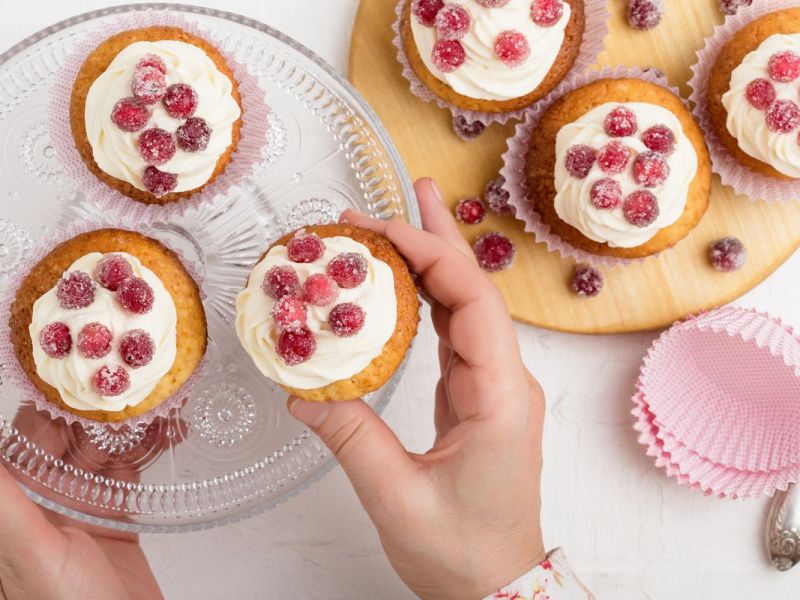 Kirsch Cupcakes mit Vanillecreme