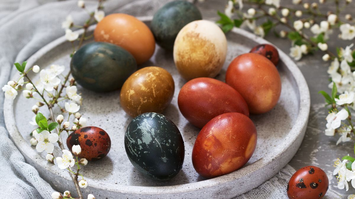 Eier natürlich färben