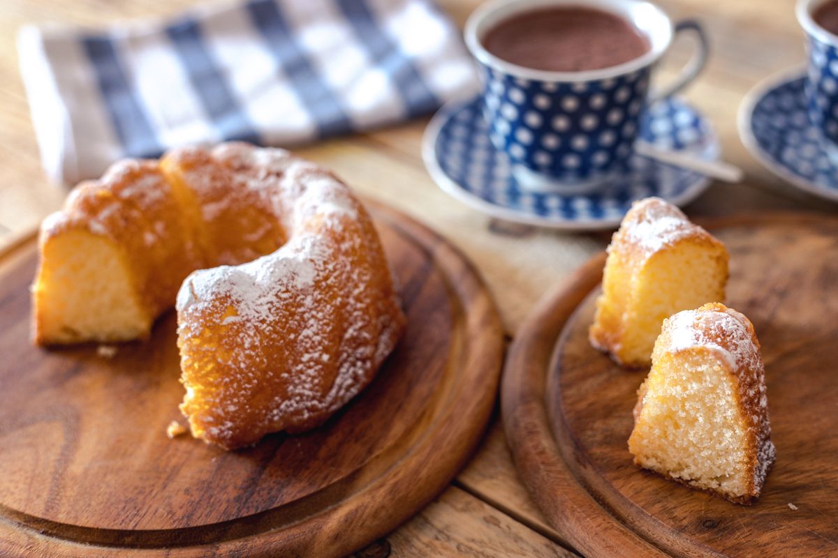Joghurt-Schüttelkuchen mit Vanille
