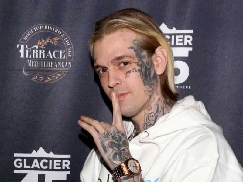 Aaron Carter bei einer Veranstaltung. 