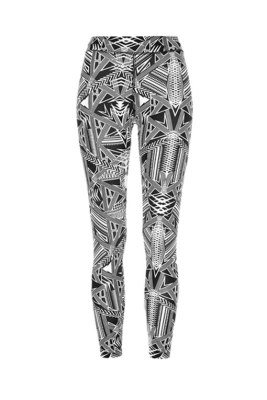 schwarz-wei&#xDF;e Leggings mit Print-Design von Gina Tricot, 29,95 &#x20AC;