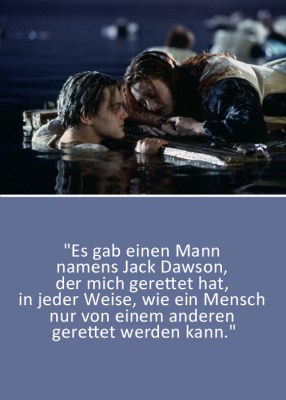 Rose und Jack in &quot;Titanic&quot;