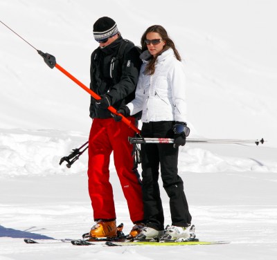 William und Kate, 2008 in der Schweiz