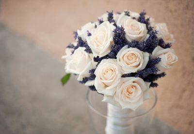 Lavendel im Brautstrauß