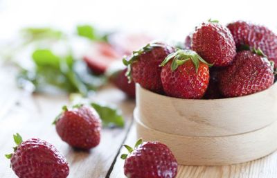 Vitamin C reiche Lebensmittel Platz 9: 62 mg / 100 g Erdbeeren