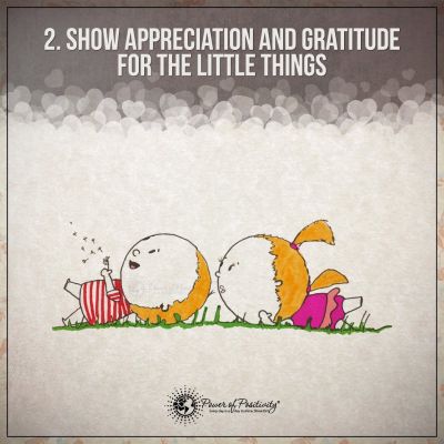Zeigt Wertschätzung und Dankbarkeit für die kleinen Dinge
