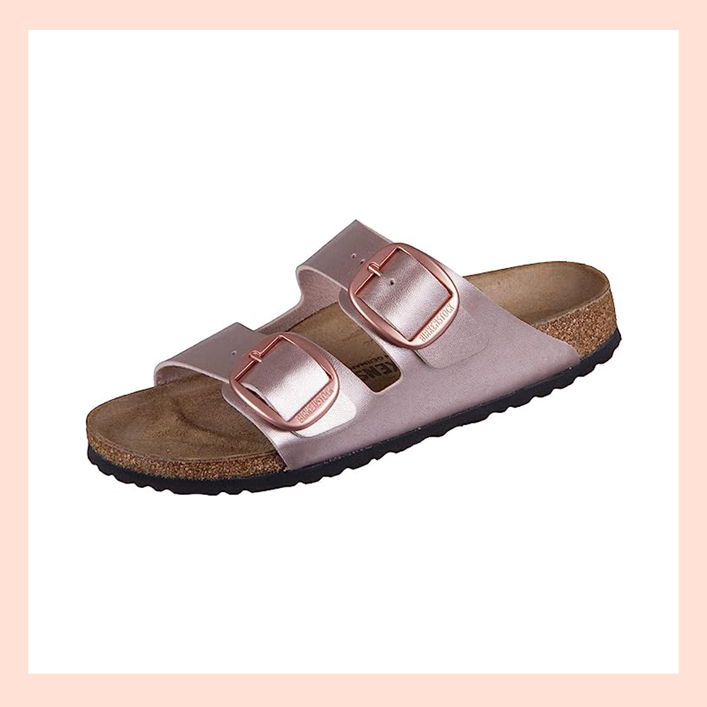 Roséfarbene Birkenstock-Sandale