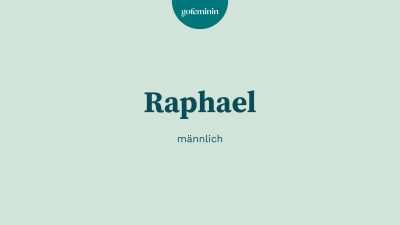 Babynamen Tafel Raphael