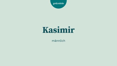 Babyname: Kasimir