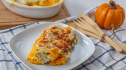 Gef&uuml;llte Cannelloni mit K&uuml;rbis.