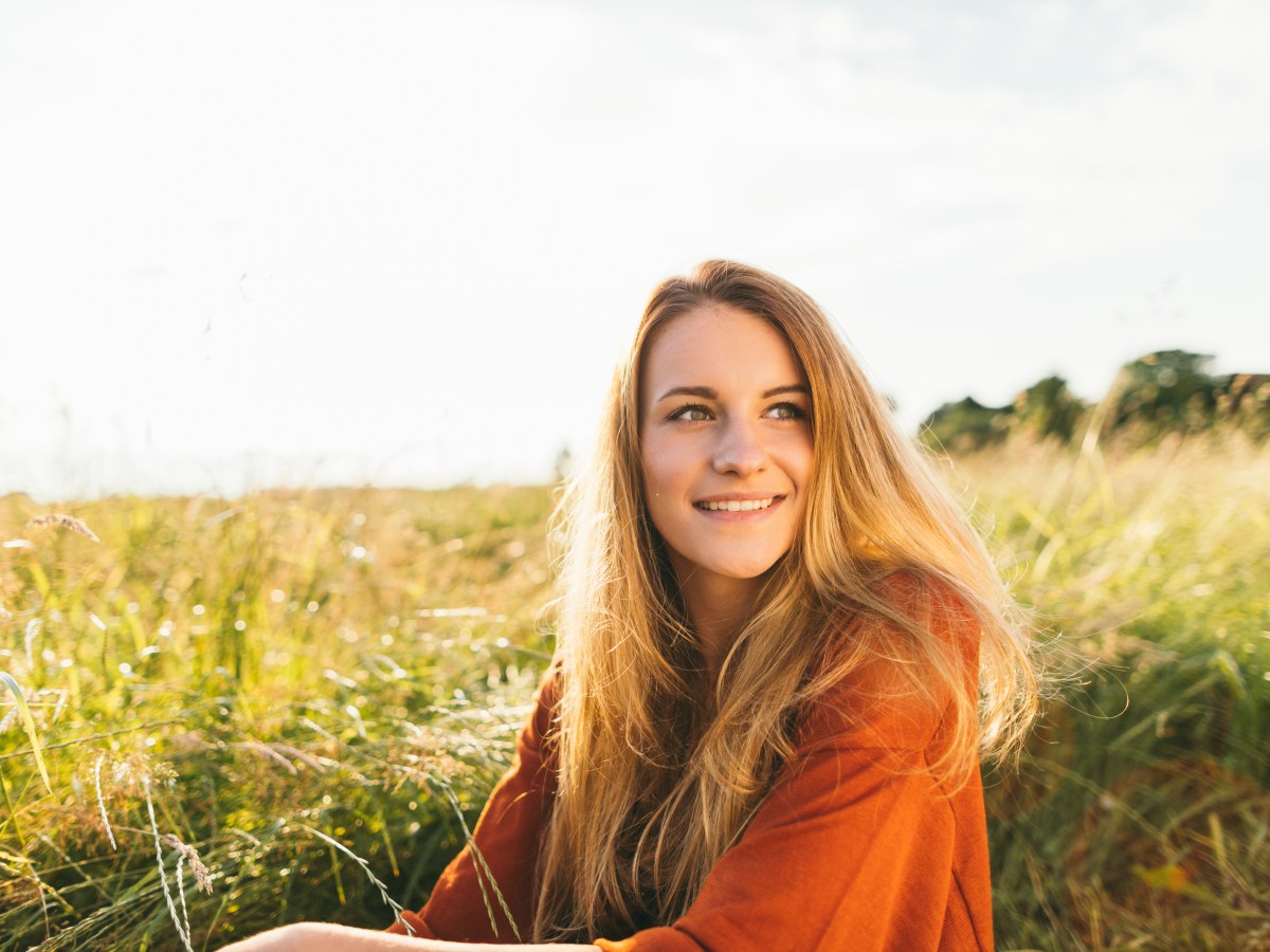 Frau in der Natur