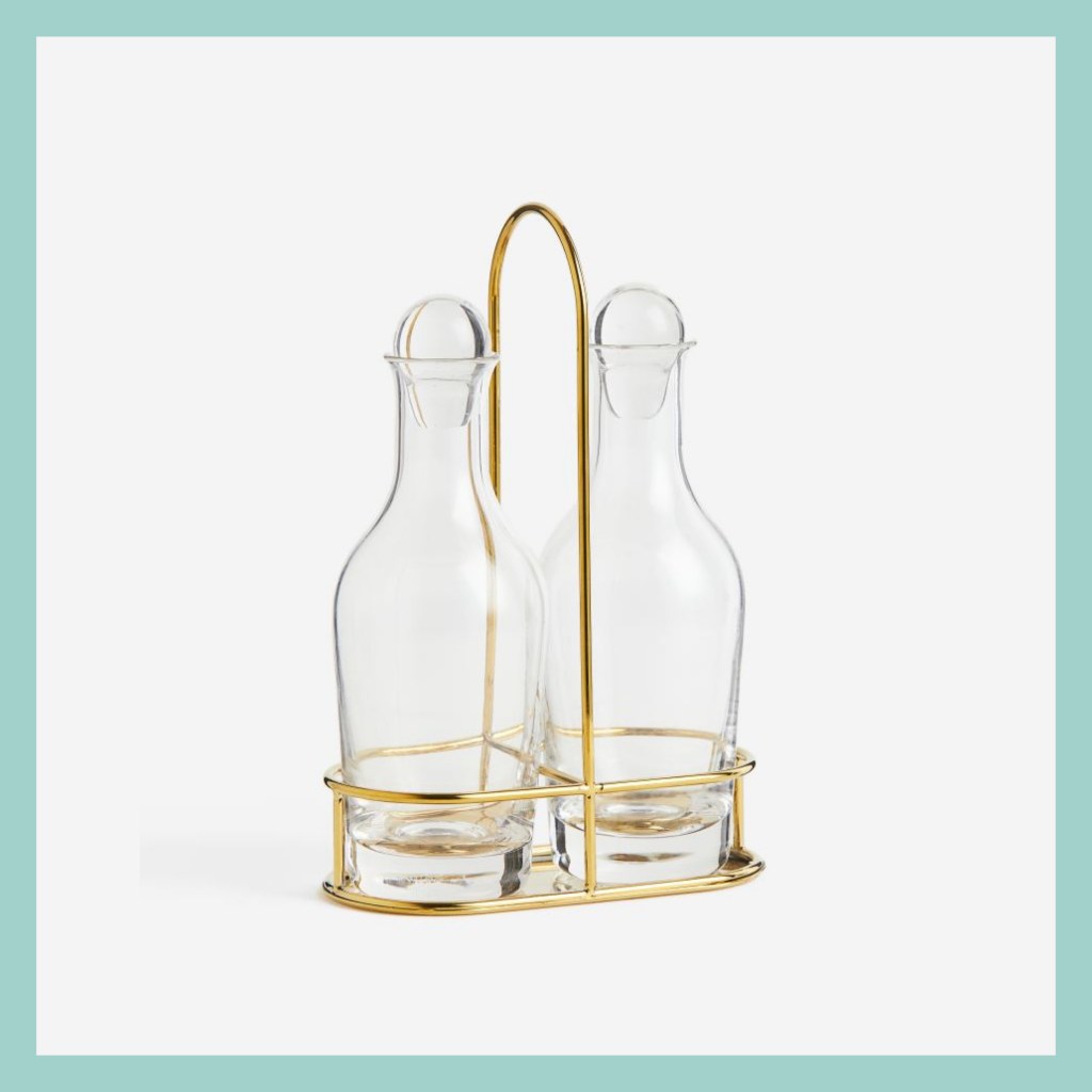 Essig- und Ölflaschen aus Glas von H&M Home.