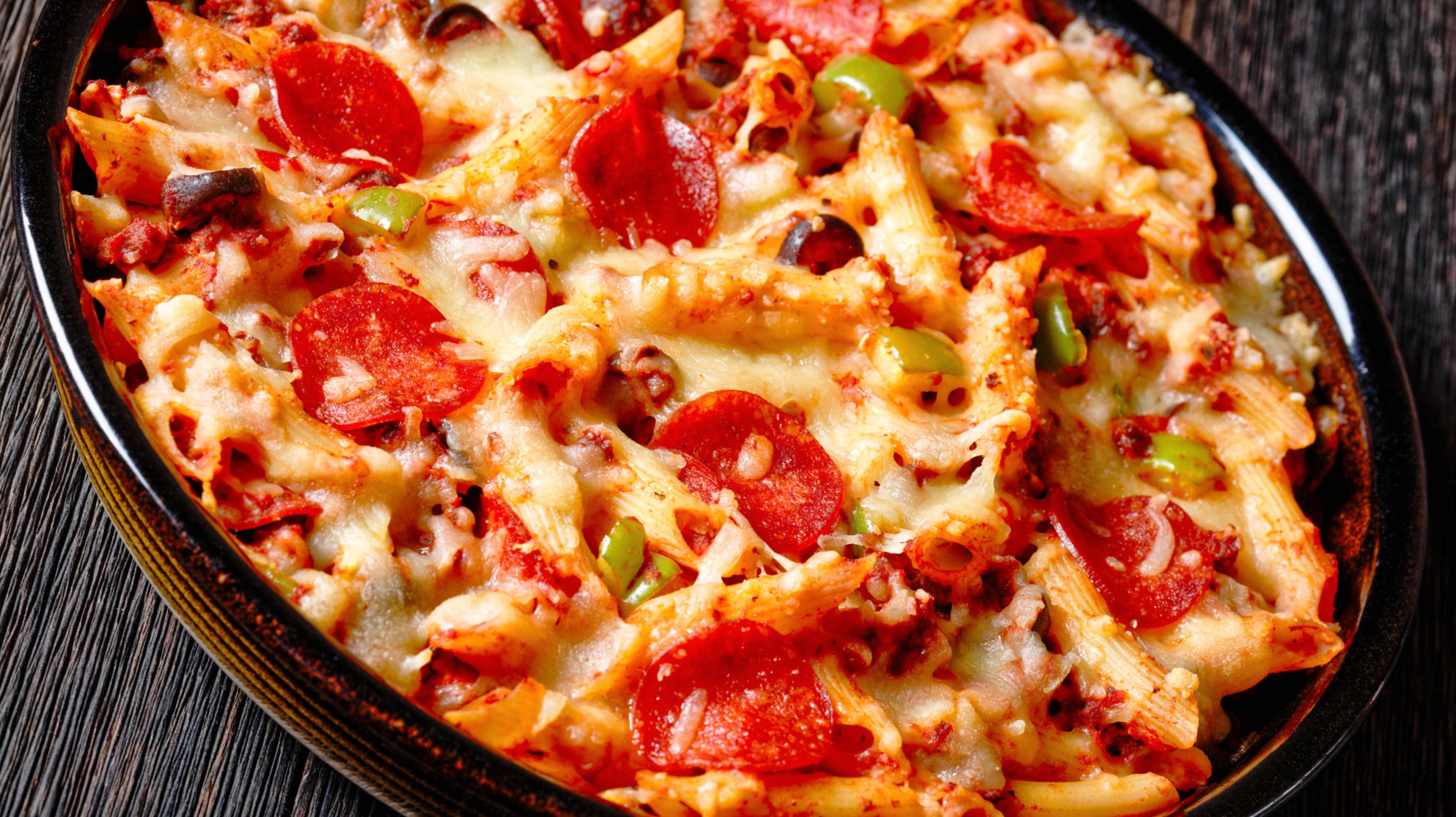 Pizza-Nudelauflauf