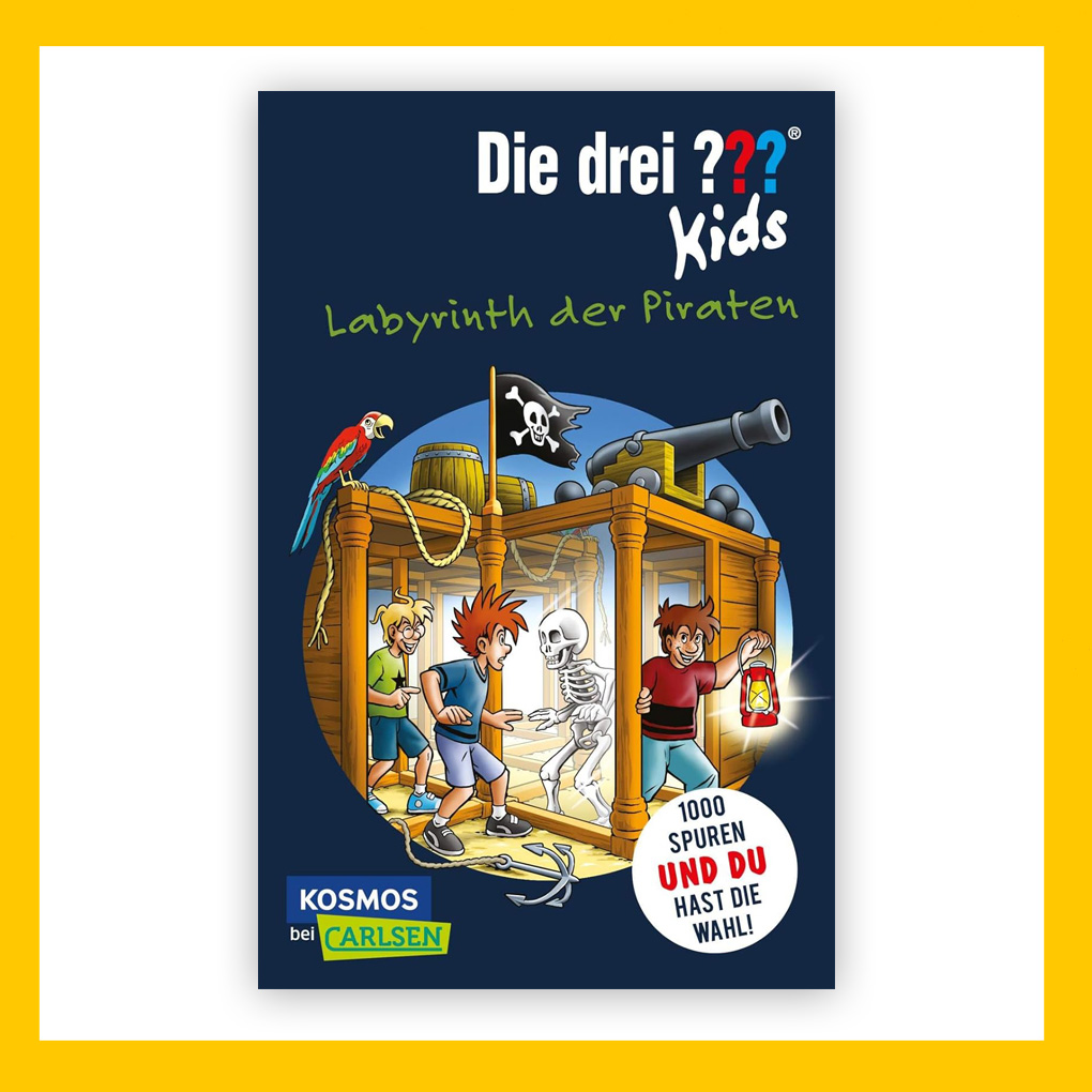 Cover des Buches "Die Drei ??? Kids - Labyrinth der Piraten"