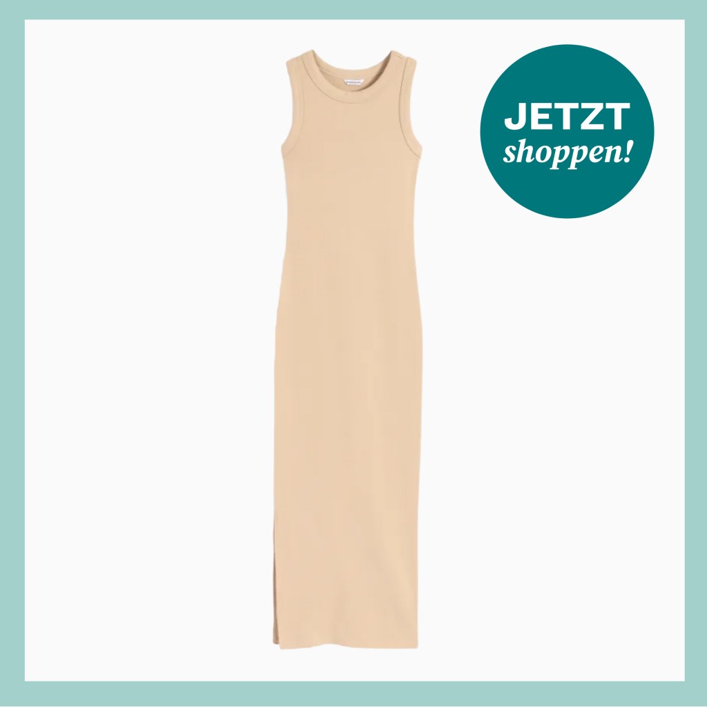 Hautfarbenes Kleid mit geradem Fall aus der C&A-Kollektion