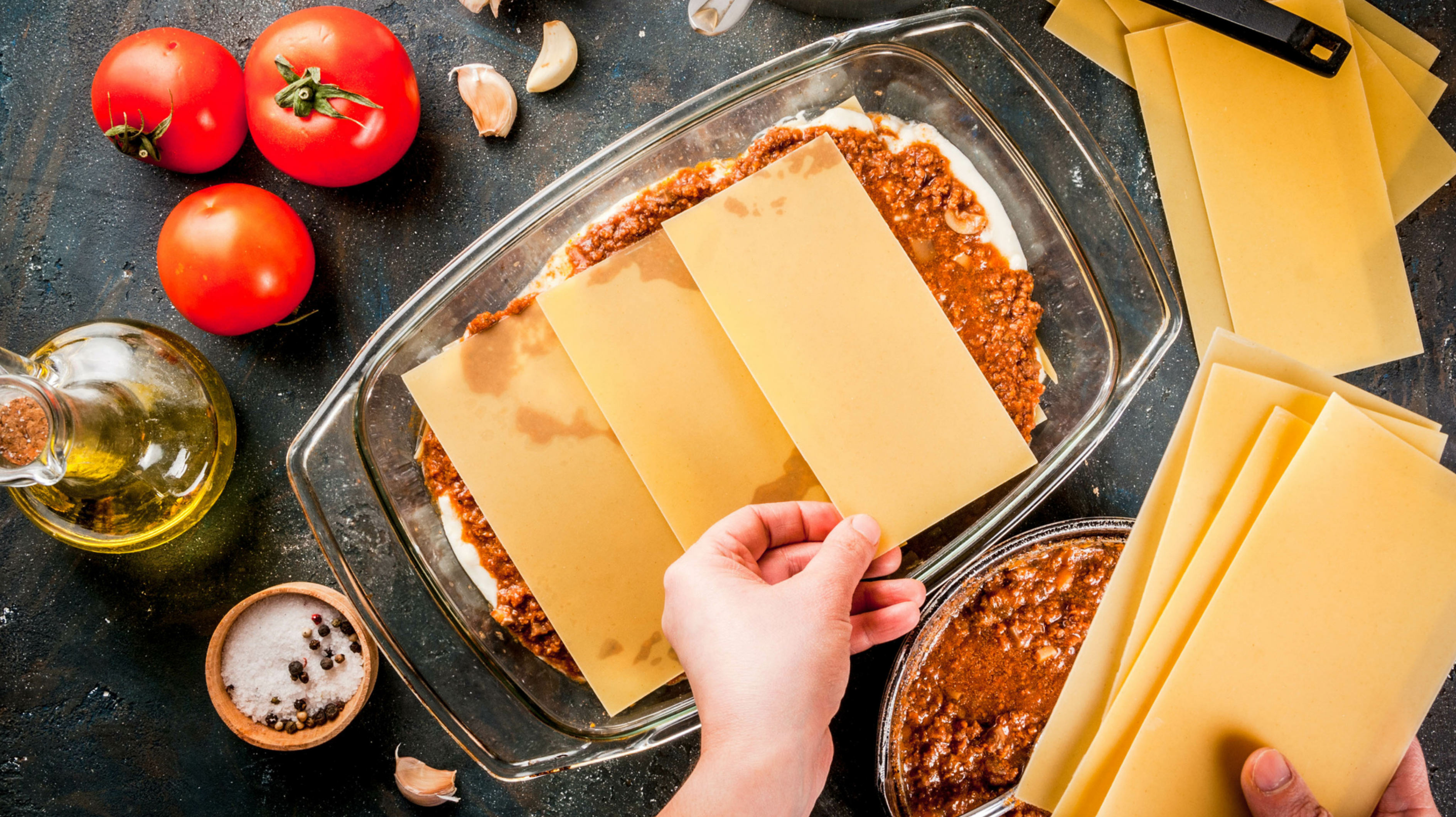 Joghurt-Lasagne ohne Béchamel