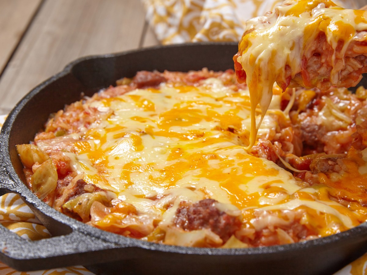 Reisgratin mit Hackfleisch und Käse: Schnelles Rezept