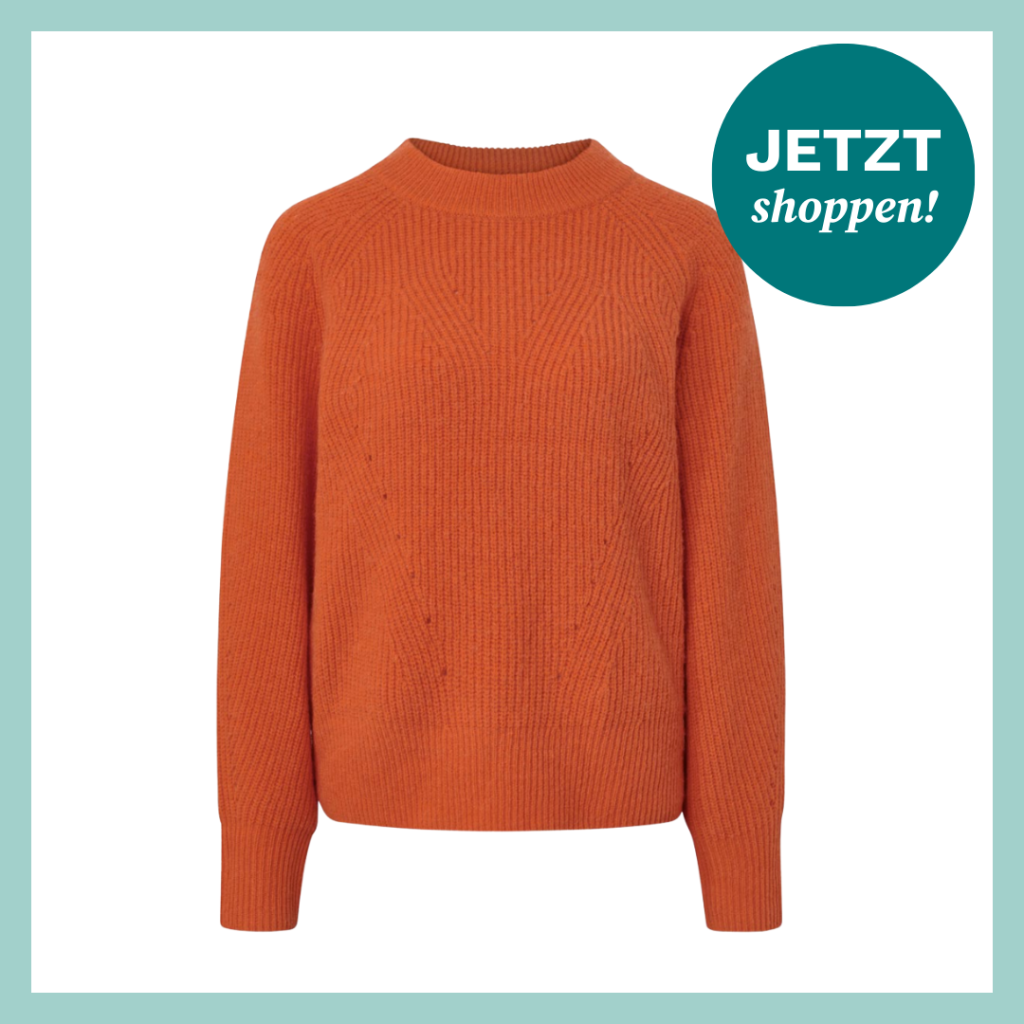 Pullover von Tchibo in leuchtendem Orange