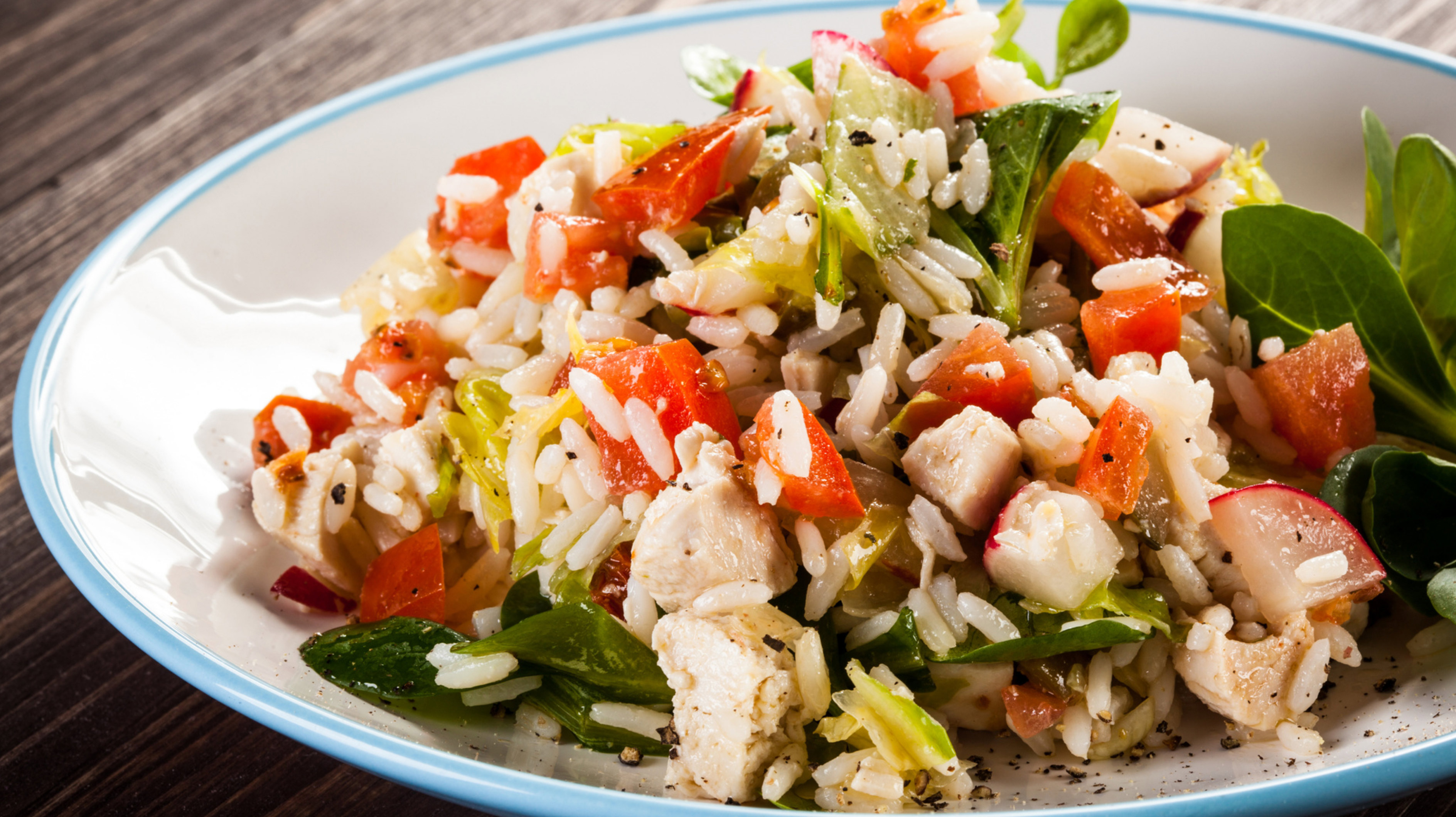 Reissalat mit Melone