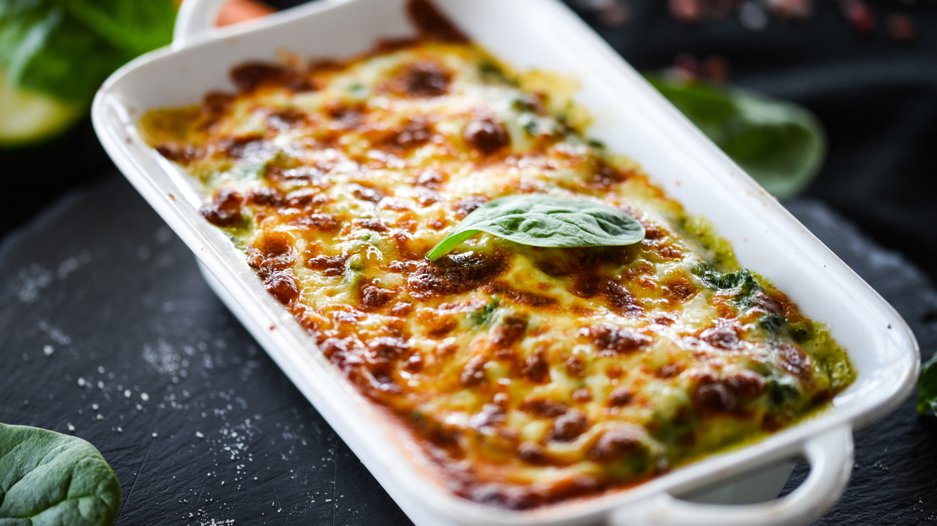 Ravioli-Auflauf mit Spinat