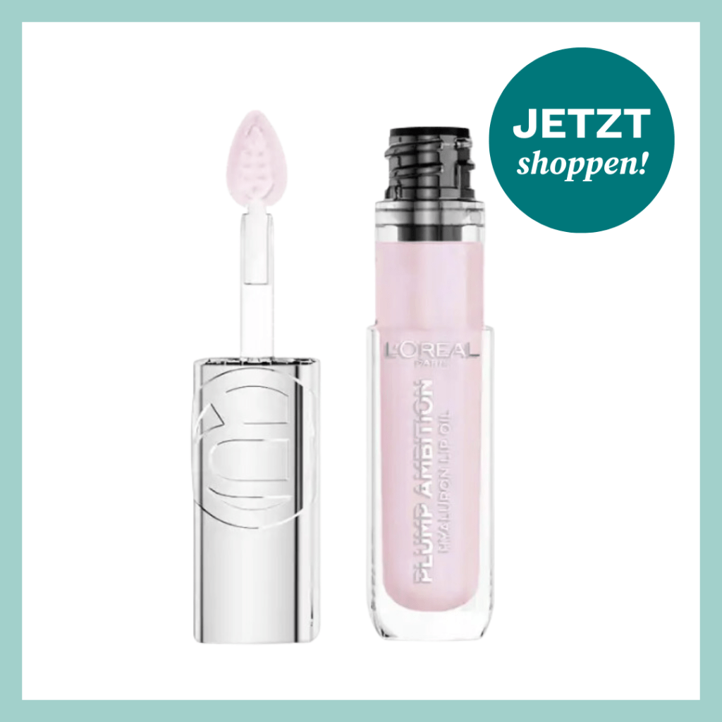 Rosa-gl&auml;nzedes Pflege-Produkt, um die Lippen voller aussehen zu lassen.