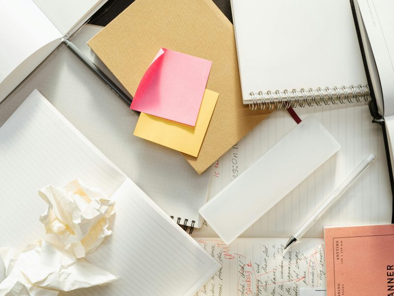 Papierkram, Notizen, Zettel