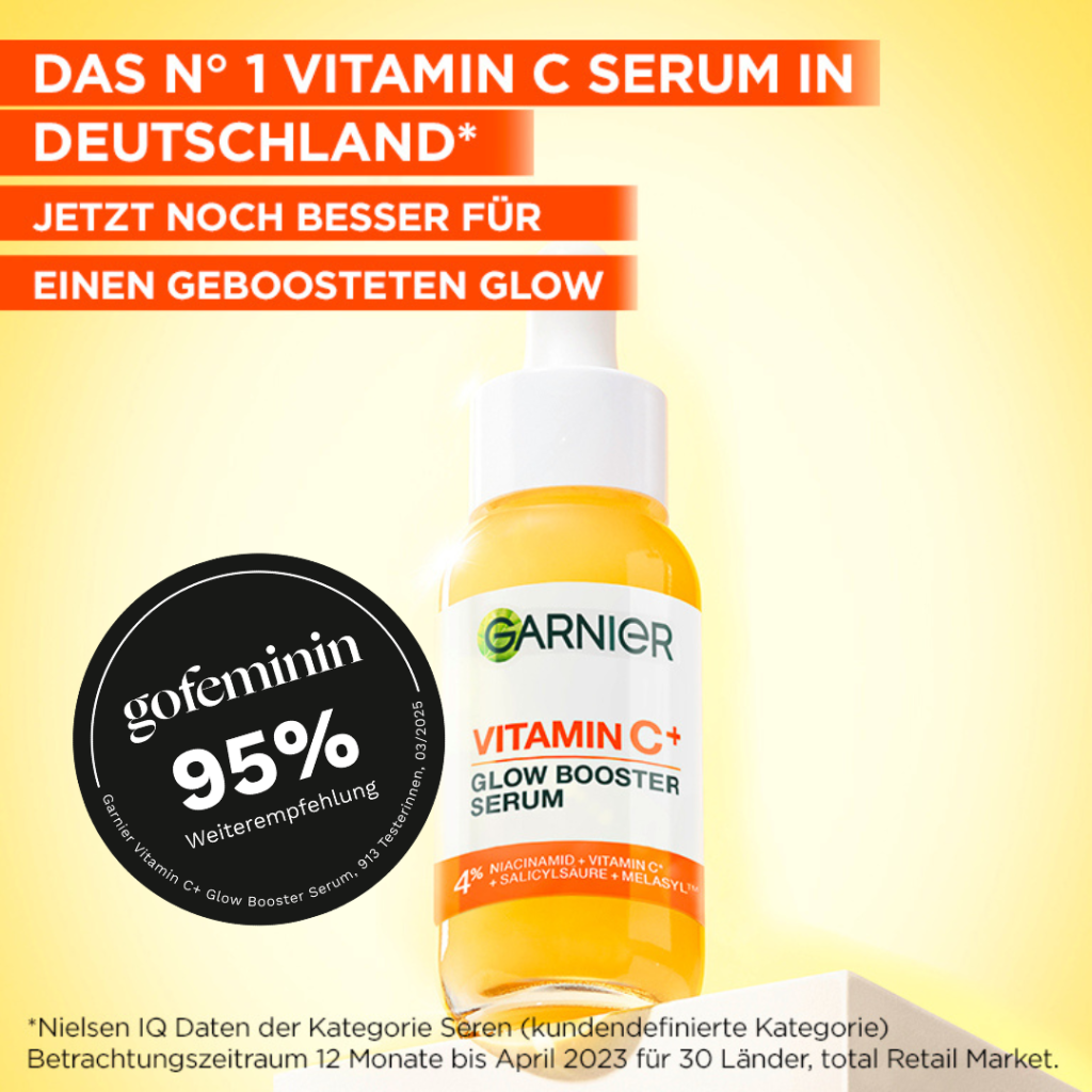 Testsiegel des Produkttests von Garnier und gofeminin