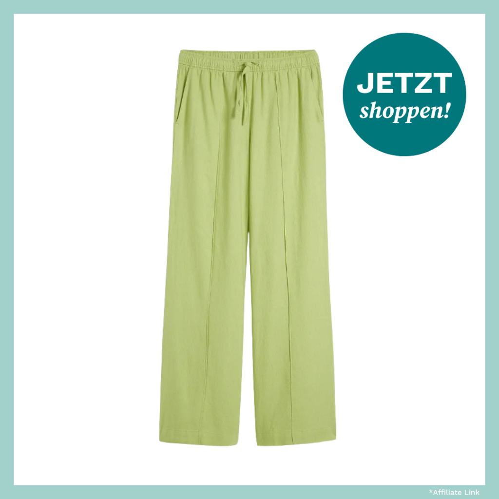 Grüne Hose mit Stretchbund