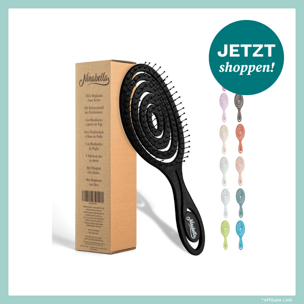 Produktbild einer Haarb&uuml;rste der Marke Ninabella.