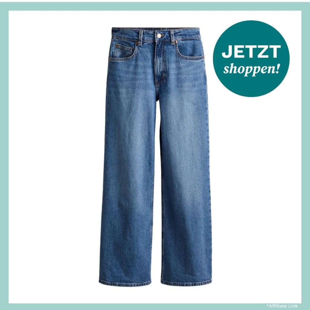 blaue Wide High Jeans von H&M