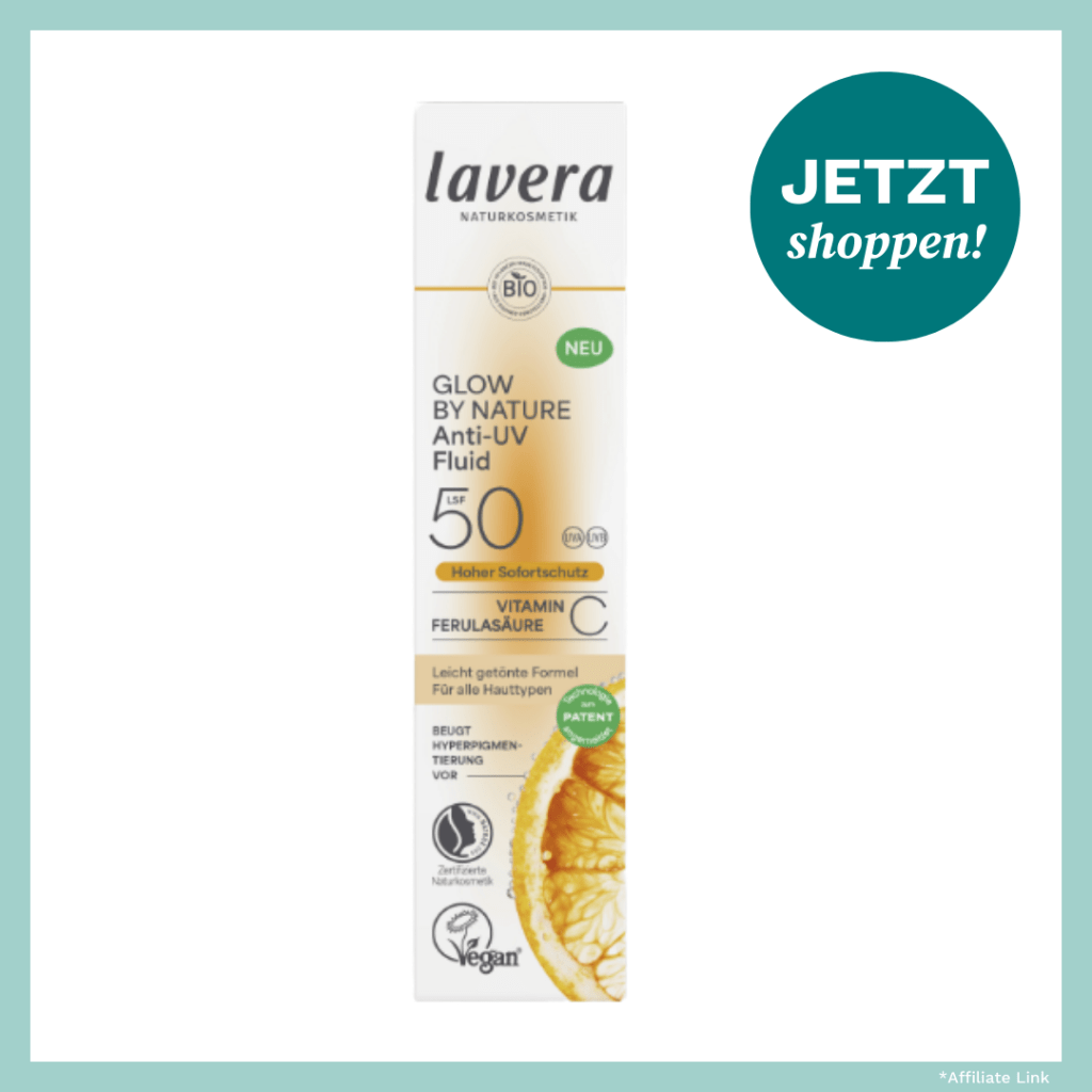Verpackung des getönten Fluids von lavera aus der Drogerie