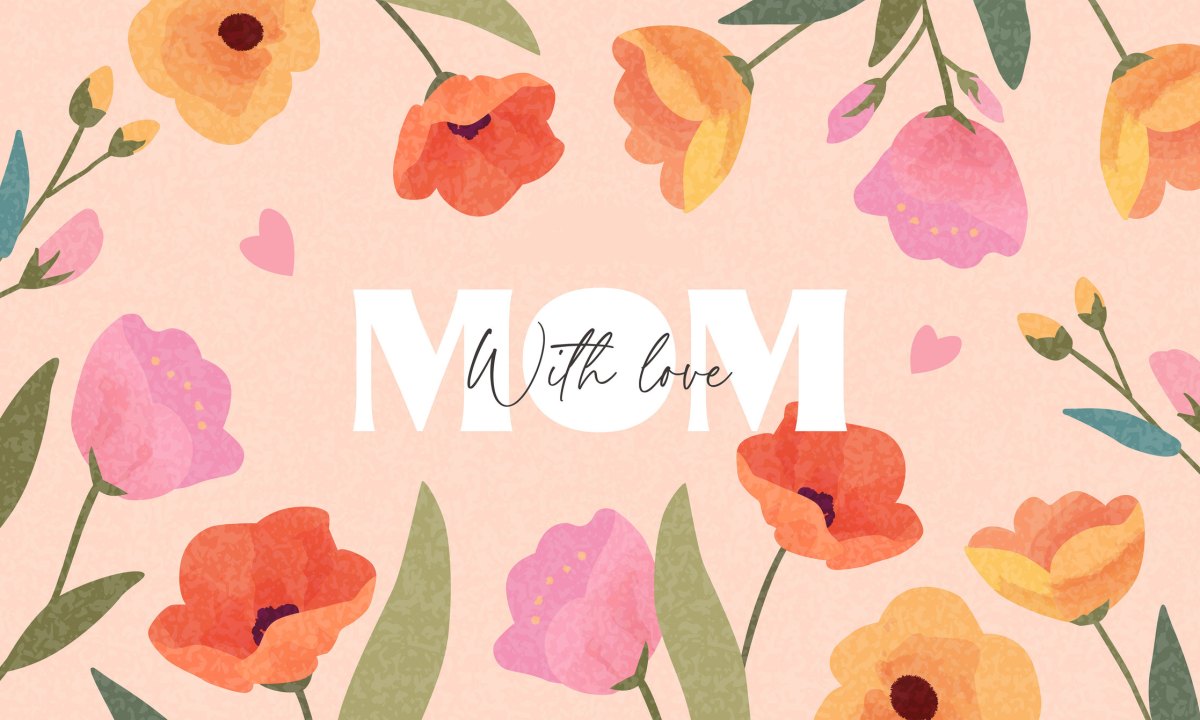 Muttertag: Blumen Zeichnungen.